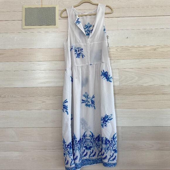 Leith Dresses & Skirts - Leith Blue and White Floral Maxi Dress